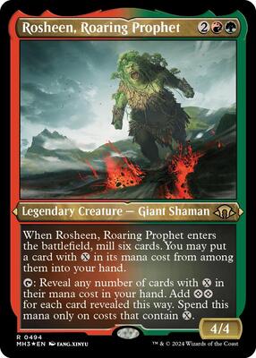 Rosheen, Roaring Prophet (Foil Etched) card from Modern Horizons 3