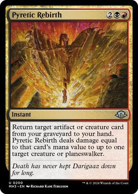 Pyretic Rebirth card from Modern Horizons 3