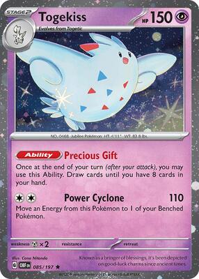 Togekiss - 085/197 (Cosmos Holo) card from Blister Exclusives