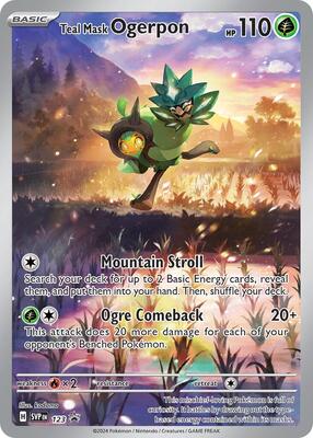 Teal Mask Ogerpon - 123 card from SV: Scarlet & Violet Promo Cards