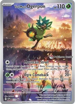 Teal Mask Ogerpon - 123 (Pokemon Center Exclusive) card from SV: Scarlet & Violet Promo Cards
