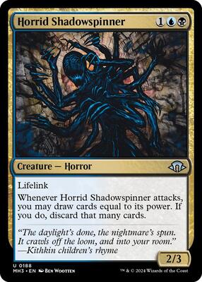 Horrid Shadowspinner card from Modern Horizons 3