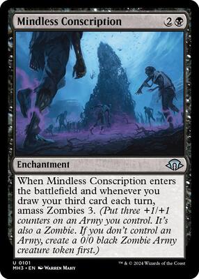 Mindless Conscription card from Modern Horizons 3