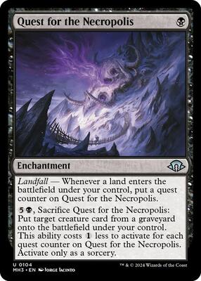 Quest for the Necropolis card from Modern Horizons 3