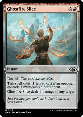 Ghostfire Slice card from Modern Horizons 3