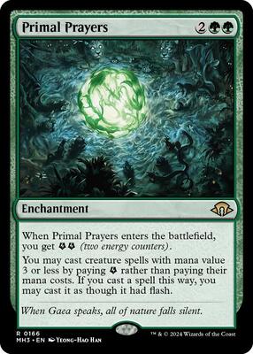 Primal Prayers card from Modern Horizons 3
