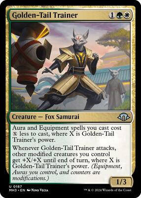 Golden-Tail Trainer card from Modern Horizons 3