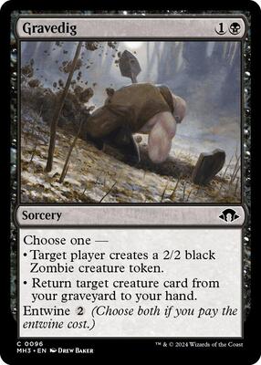 Gravedig card from Modern Horizons 3