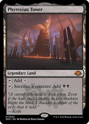 Phyrexian Tower card from Modern Horizons 3