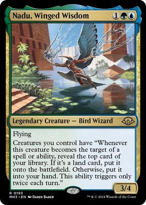 Nadu, Winged Wisdom card from Modern Horizons 3