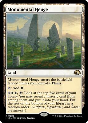 Monumental Henge card from Modern Horizons 3