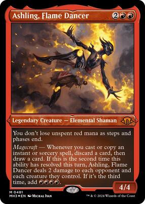 Ashling, Flame Dancer (Foil Etched) card from Modern Horizons 3