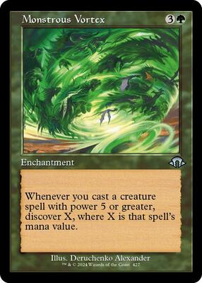 Monstrous Vortex (Retro Frame) card from Modern Horizons 3