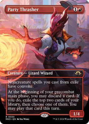 Party Thrasher (Borderless) card from Modern Horizons 3