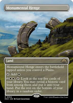 Monumental Henge (Borderless) card from Modern Horizons 3
