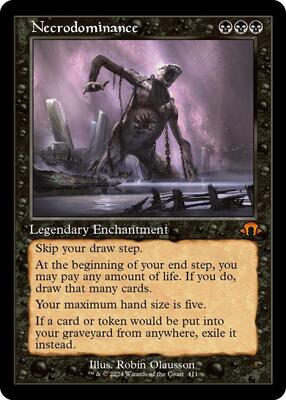 Necrodominance (Retro Frame) card from Modern Horizons 3