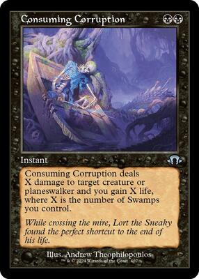 Consuming Corruption (Retro Frame) card from Modern Horizons 3