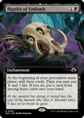 Ripples of Undeath (Extended Art) card from Modern Horizons 3