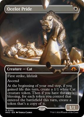 Ocelot Pride (Borderless) card from Modern Horizons 3
