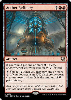 Aether Refinery card from Commander: Modern Horizons 3