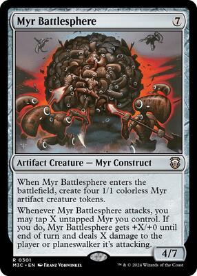 Myr Battlesphere card from Commander: Modern Horizons 3
