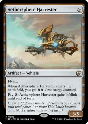 Aethersphere Harvester card from Commander: Modern Horizons 3