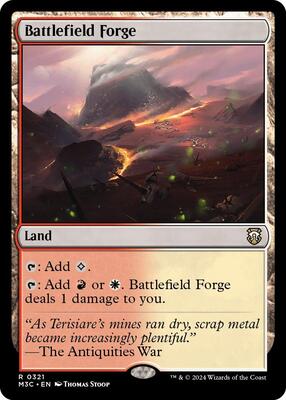 Battlefield Forge card from Commander: Modern Horizons 3