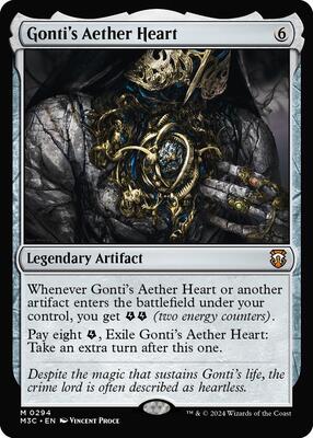Gonti's Aether Heart card from Commander: Modern Horizons 3