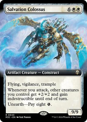 Salvation Colossus (Extended Art) card from Commander: Modern Horizons 3