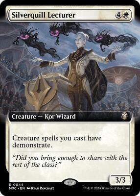 Silverquill Lecturer (Extended Art) card from Commander: Modern Horizons 3