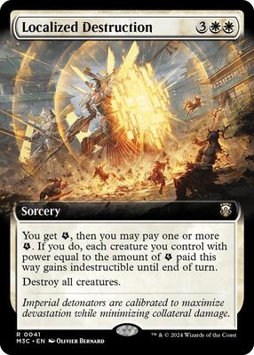 Localized Destruction (Extended Art) card from Commander: Modern Horizons 3