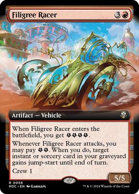 Filigree Racer (Extended Art) card from Commander: Modern Horizons 3