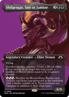 Shilgengar, Sire of Famine (Borderless) card from Modern Horizons 3