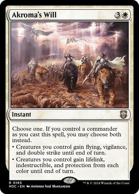 Akroma's Will (Ripple Foil) card from Commander: Modern Horizons 3