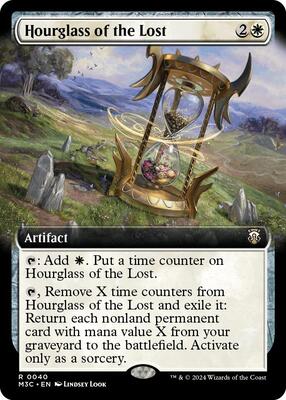 Hourglass of the Lost (Extended Art) (Ripple Foil) card from Commander: Modern Horizons 3