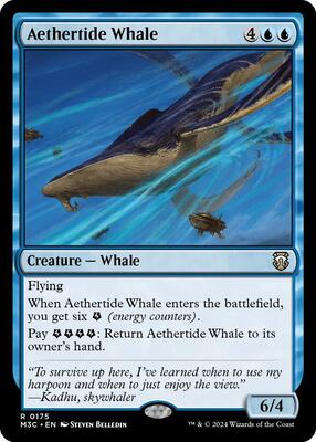 Aethertide Whale (Ripple Foil) card from Commander: Modern Horizons 3