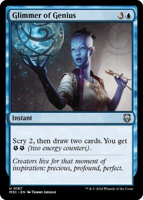 Glimmer of Genius (Ripple Foil) card from Commander: Modern Horizons 3
