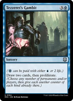 Tezzeret's Gambit (Ripple Foil) card from Commander: Modern Horizons 3