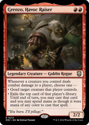 Grenzo, Havoc Raiser (Ripple Foil) card from Commander: Modern Horizons 3