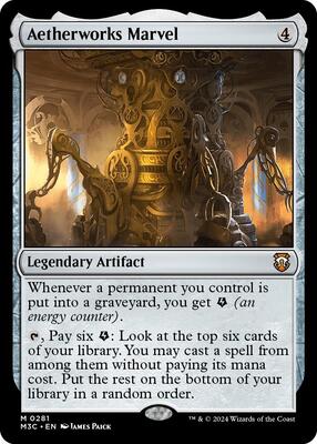 Aetherworks Marvel (Ripple Foil) card from Commander: Modern Horizons 3