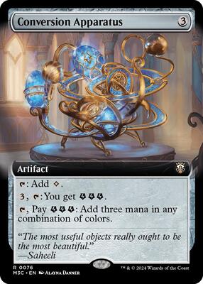 Conversion Apparatus (Extended Art) (Ripple Foil) card from Commander: Modern Horizons 3