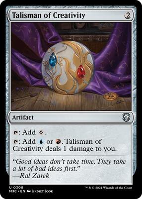 Talisman of Creativity (Ripple Foil) card from Commander: Modern Horizons 3