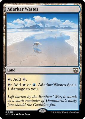 Adarkar Wastes (Ripple Foil) card from Commander: Modern Horizons 3