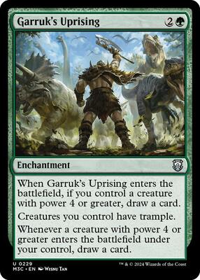Garruk's Uprising card from Commander: Modern Horizons 3
