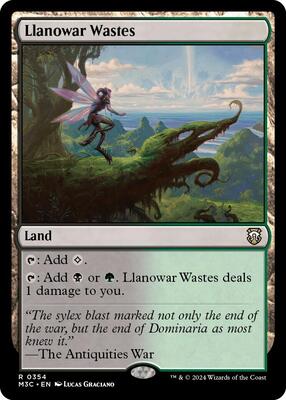 Llanowar Wastes card from Commander: Modern Horizons 3