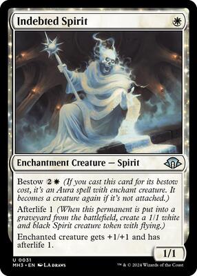 Indebted Spirit card from Modern Horizons 3