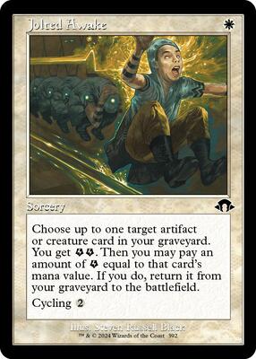 Jolted Awake (Retro Frame) card from Modern Horizons 3