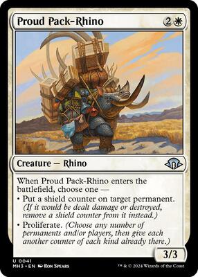 Proud Pack-Rhino card from Modern Horizons 3