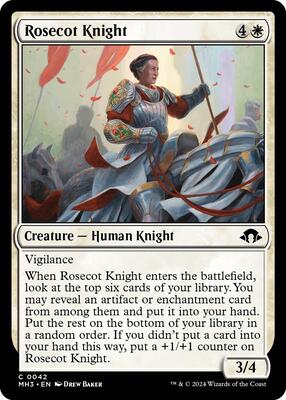 Rosecot Knight card from Modern Horizons 3