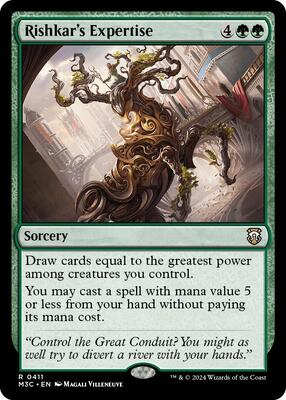Rishkar's Expertise card from Commander: Modern Horizons 3